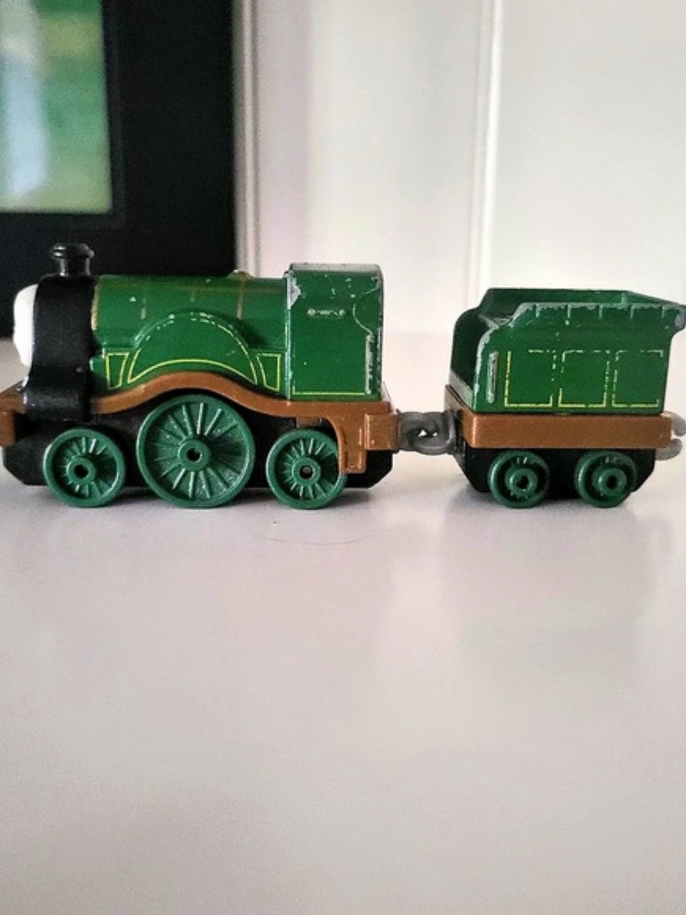 Thomas & Friends Take-Along Emily Engine & Tender Green Train